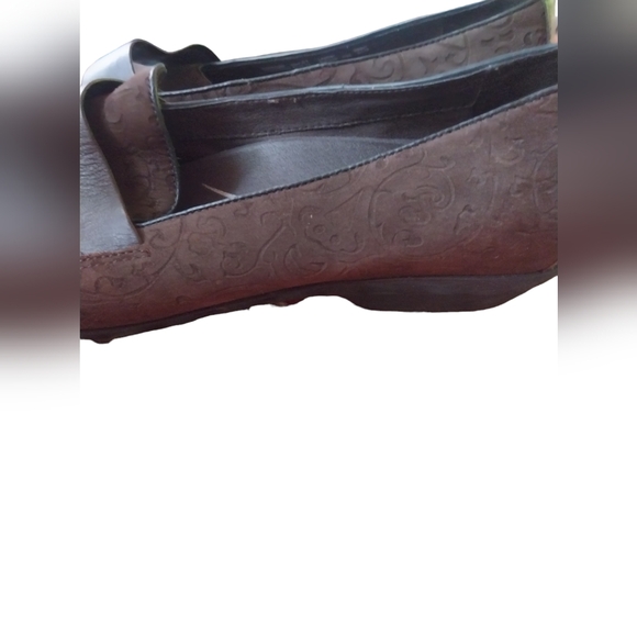 Dansko Oksana Leather Suede Floral Loafers Size 41 - Picture 5 of 10